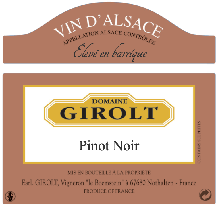 Pinot Noir élevé en barrique